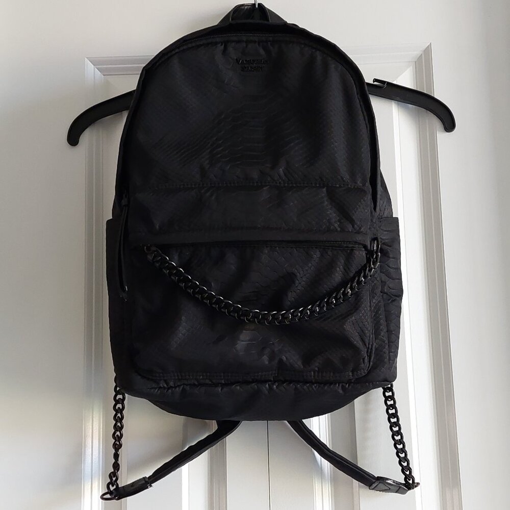Victoria's Secret Black Nylon Backpack